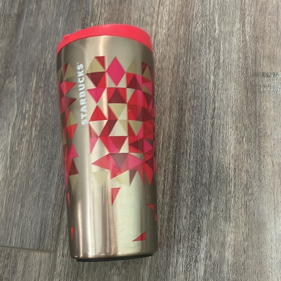 2014 STARBUCKS RED DOT COLLECTION STAINLESS STEEL TRAVEL TUMBLER MUG CUP - Picture 3 of 4